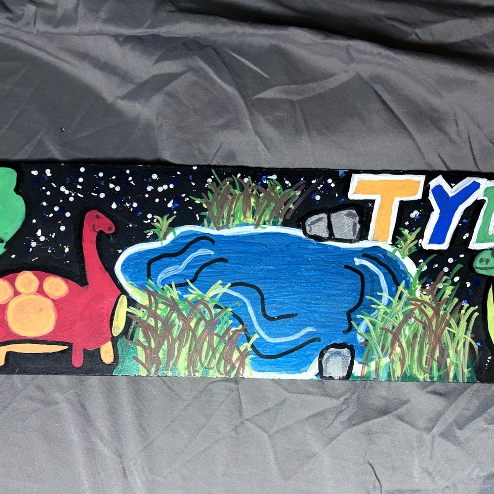 Customized Handpainted wall art. Perfect for kids room, home or office.